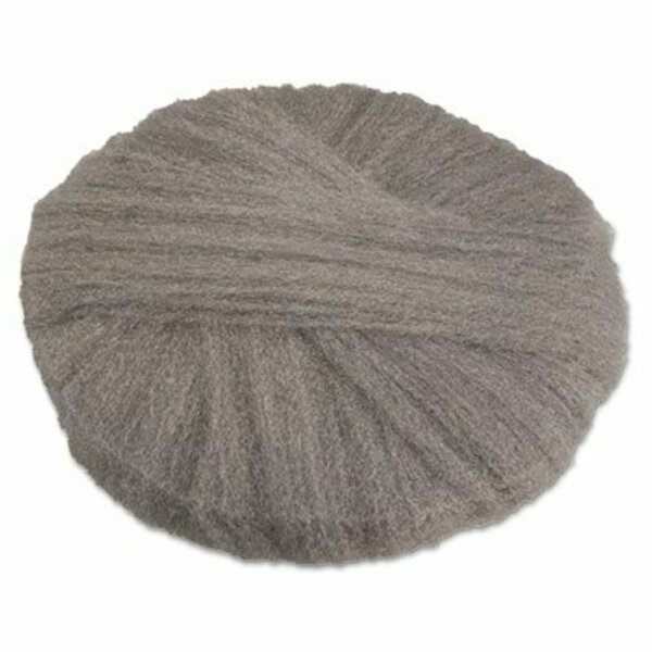 Global Material Technologies GMT, Radial Steel Wool Pads, Grade 2 coarse: Stripping/scrubbing, 17in, Gray, 12PK 120172